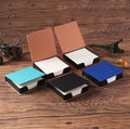 Custom Logo Desk leather box note paper | Premium Corporate Gifts and Custom Gifts