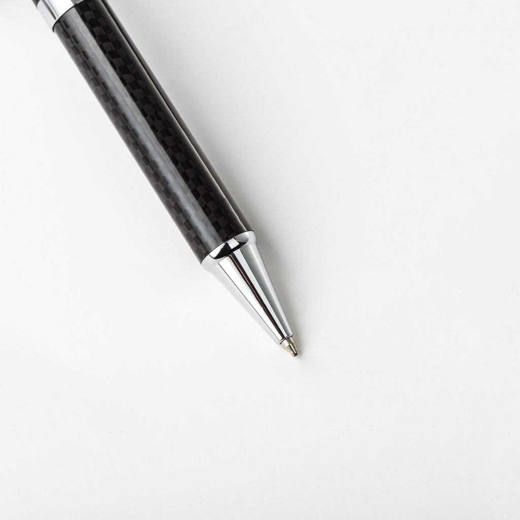 Custom Logo Carbon Fiber Advertising Ballpoint Pen | Premium Corporate Gifts and Custom Gifts