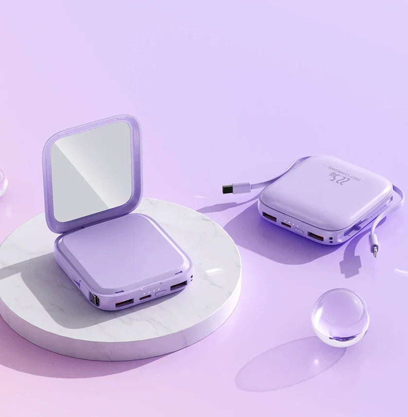Custom Logo High-value makeup mirror power bank | Premium Corporate Gifts and Custom Gifts